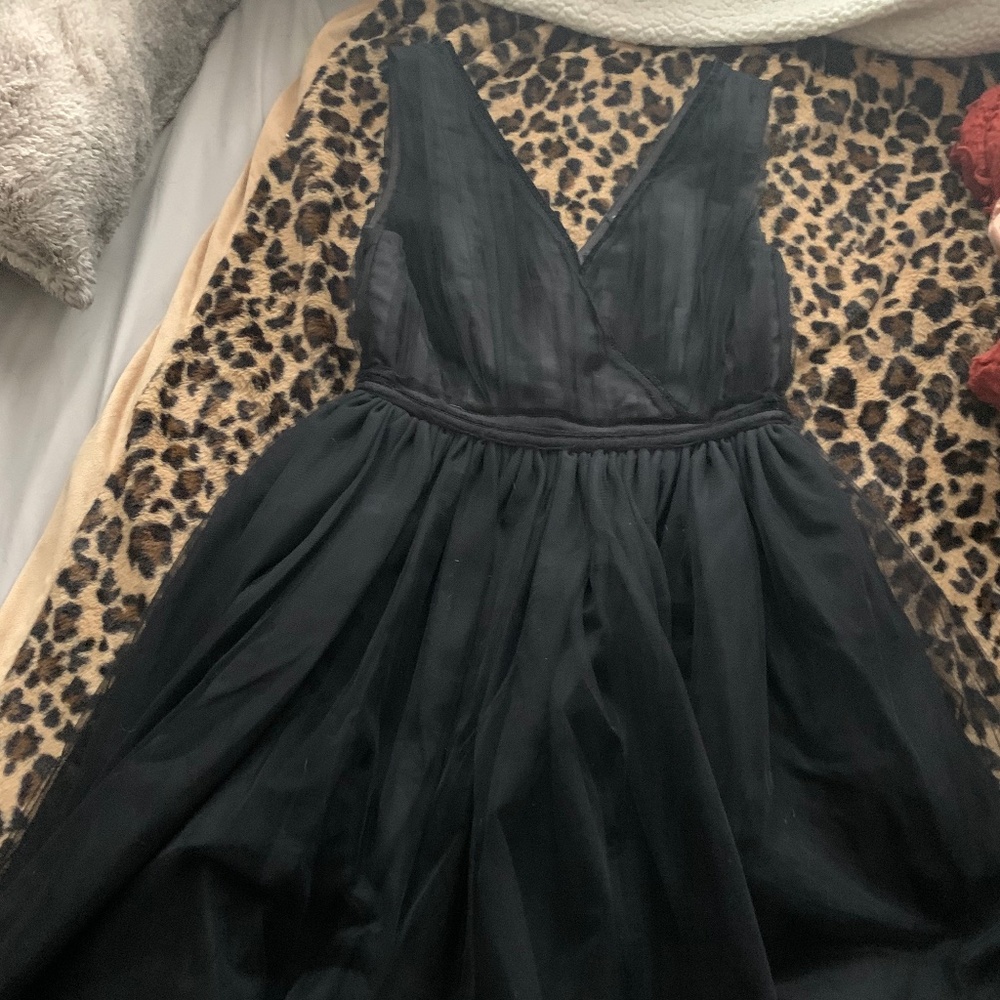 Maison Scotch Black Tulle Party Dress